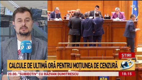Calcule de ultimă oră pentru moțiunea de cenzură. Zile decisive pentru Guvernul Dăncilă