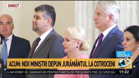 Noii miniștrii depun jurământul la Cotroceni