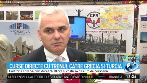 Curse directe cu trenul către Grecia şi Turcia