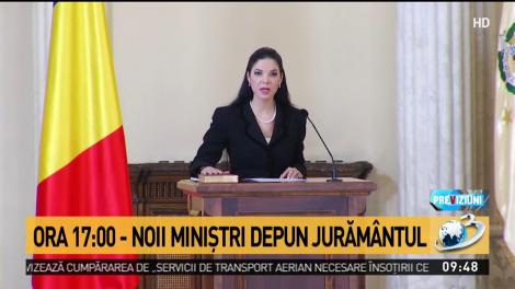 Noii miniştri vor depune jurământul la ora 17:00