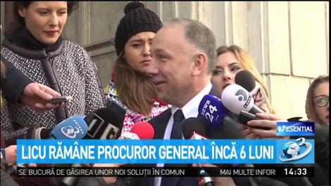 Licu rămâne procuror încă 6 luni