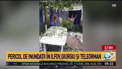 Cod portocaliu de inundaţii &icirc;n trei judeţe
