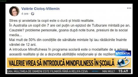 Soția lui Dacian Cioloș vrea să introducă mindfulness &icirc;n școli