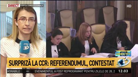 Surpriză uriașă la CCR: Referendumul pe justiție, contestat