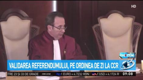 Validarea referendumului, pe ordinea de zi la CCR