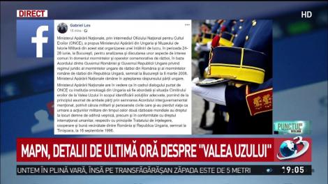 MAPN, detalii de ultimă oră despre Valea Uzului