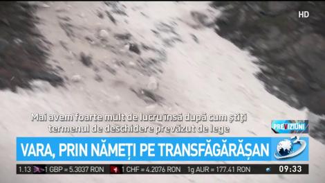 Vara, prin nămeţi pe Transfăgărăşan