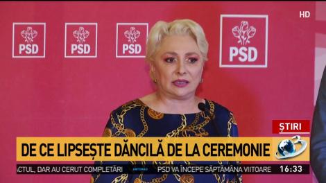 Premierul Viorica Dăncilă nu a fost invitată la ceremonia de la Cotroceni