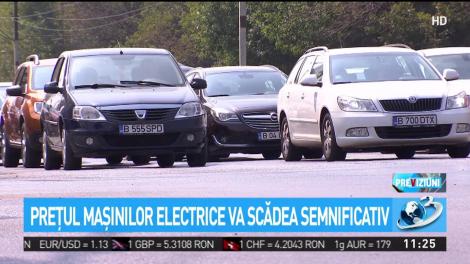 Preţul maşinilor electrice va scădea semnifcativ