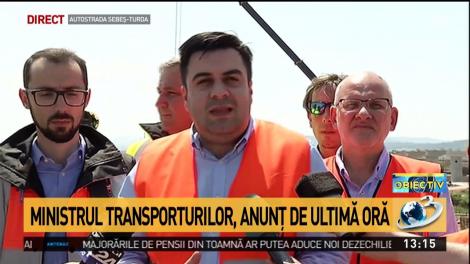Ministrul Răzvan Cuc ameninţă din nou constructorul de pe lotul 2 al Autostrăzii Sebeş - Turda