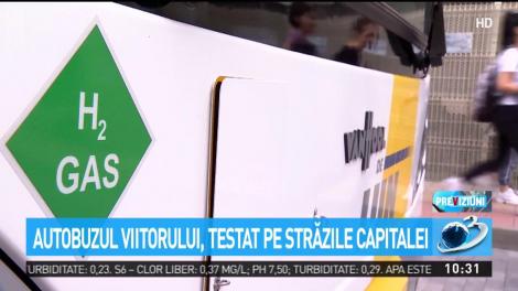Autobuzul viitorului, testat pe străzile Capitalei