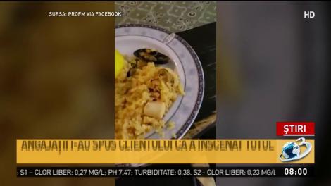 Meniu mortal într-un restaurant din Galați. Un bărbat a găsit o lamă în mâncare. Reacția ospătarilor: „Te rog, poartă-te civilizat”