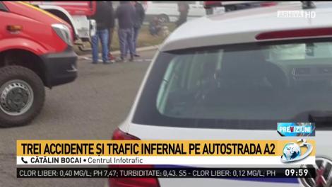 Carambol cu 5 maşini pe Autostrada Soarelui