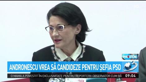 Ecaterina Andronescu vrea să candideze pentru șefia PSD