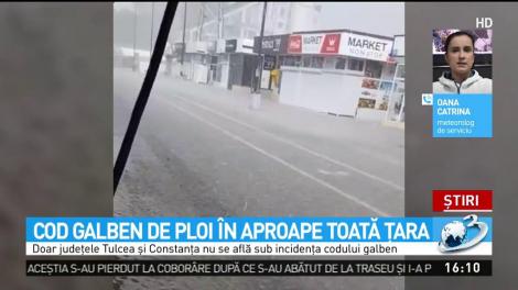 Cod galben de ploi &icirc;n aproape toată ţara