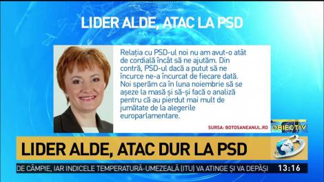 Lider ALDE, atac dur la PSD: &bdquo;Dacă a putut să ne &icirc;ncurce, ne-a &icirc;ncurcat de fiecare dată&rdquo;