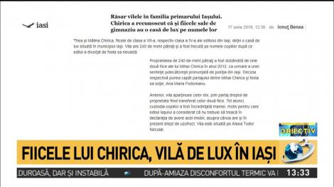 Răsar vilele în familia primarului Iaşului. Fiicele sale de gimnaziu au o casă de lux pe numele lor