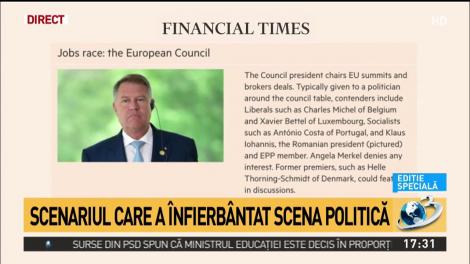 Klaus Iohannis, favorit pentru şefia Consiliului European