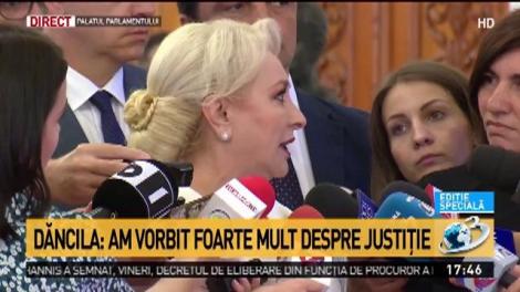 Prima reacție a premierului Dăncilă, după ce moțiunea de cenzură împotriva Guvernului a picat: Am văzut superficialitate și jigniri. Nu voi interveni în Justiție