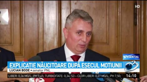 Explicație năucitoare a unui lider PNL după eșecul moțiunii de cenzură