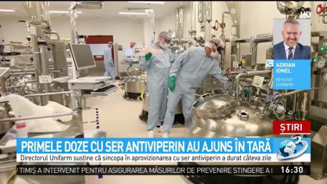 Primele doze cu ser antiviperin au ajuns &icirc;n ţară