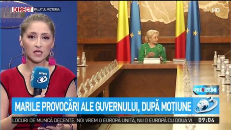 Marile provocări ale Guvernului, după moţiune