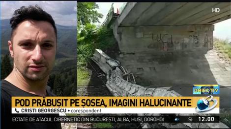 Pod prăbușit pe șosea, &icirc;n Buzău