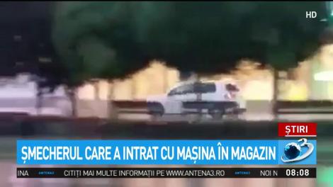 Șmecherul care a intrat cu mașina &icirc;n magazin
