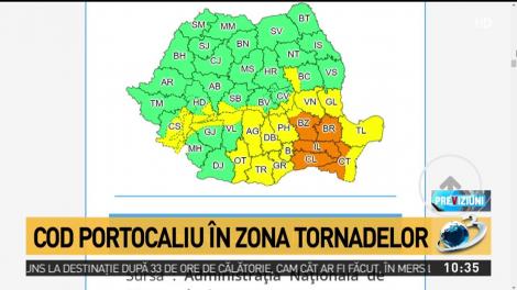 Furtuni anunţate pentru sud-estul ţării
