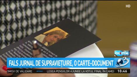 ''Fals jurnal de supravieţuire'', cartea-document a jurnalistei Ruxandra Săraru