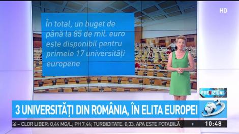 3 universităţi din Rom&acirc;nia, &icirc;n elita Europei