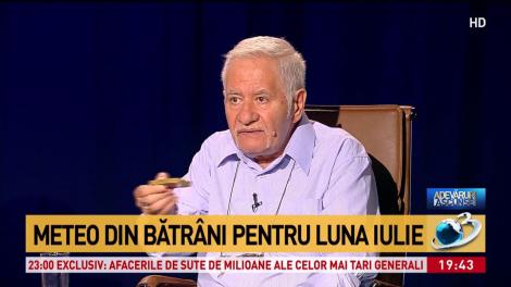 Mihai Voropchievici. Meteo din bătrâni pentru luna iulie: „Vom avea fenomene meteo paranormale, cu efecte majore asupra noastră”
