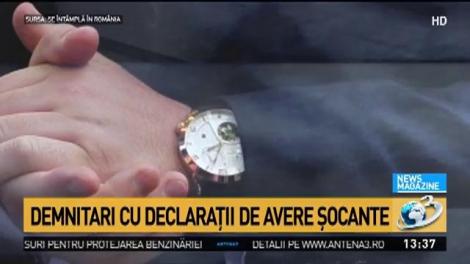 Demnitari cu declarații de avere șocante