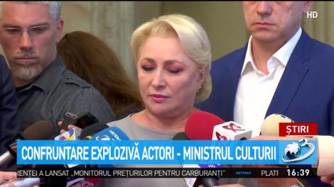Confruntare explozivă actori-ministrul Culturii