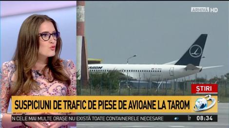 Percheziții de amploare la TAROM! Angajații ar fi furat piese de avion, pe care apoi le-ar fi vândut