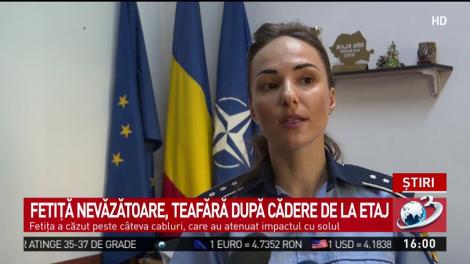 Supravieţuirea miraculoasă a unei fetiţe nevăzătoare care a căzut de la apoape 6 metri