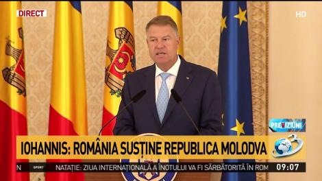 Klaus Iohannis, declarații după întâlnirea cu premierul Maia Sandu: „România poate acorda asistență Moldovei”