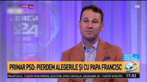 Robert Negoiță: PSD pierde alegerile prezidențiale și cu Papa Francisc