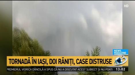 Imaginile dezastrului. Case distruse de o tornadă puternică &icirc;n Iaşi