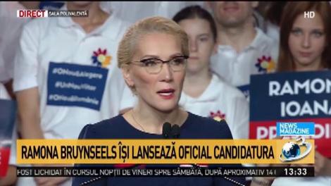 Ramona Ioana Bruynseels își lansează oficial candidatura