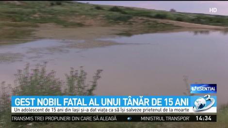 Un adolescent de 15 ani din Iaşi a murit încercând să-şi salveze prietenul de la moarte
