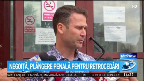 Negoiţă, plângere penală pentru retocedări