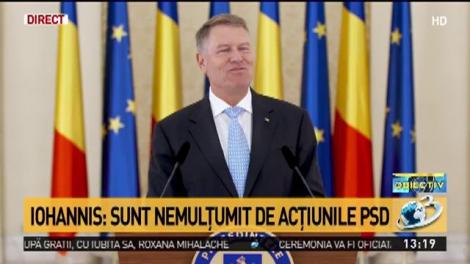 Klaus Iohannis: Guvernul PSD-ALDE a primit un nou cartonaș roșu. Să îndrepte ce au stricat în Justiție!