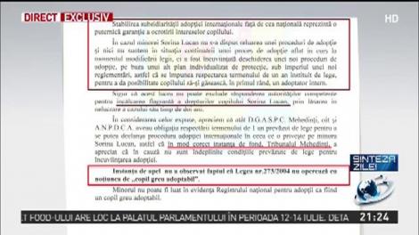 Documentul care face lumină &icirc;n cazul Sorinei, fetița din Baia de Aramă