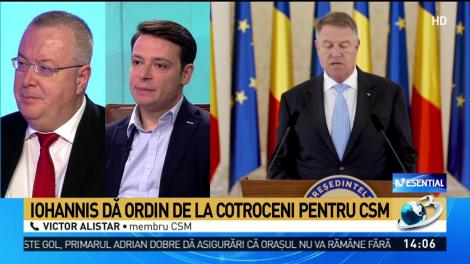 Victor Alistar, membru CSM: &bdquo;Consiliul Superior al Magistraturii nu se poate ralia demersurilor pe care le solicită oamenii politici&rdquo;