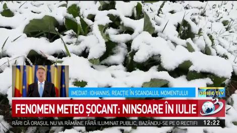 Fenomen şocant. Ninsoare &icirc;n iulie