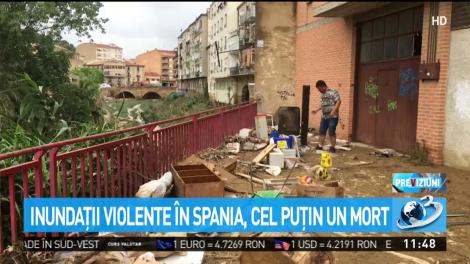 Inundaţii violente în Spania, într-o zonă în care locuiesc foarte mulți români. Cel puţin un mort