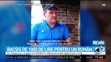 Bacşiş de 1.000 de lire pentru un român