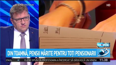 Din toamnă, pensii mărite pentru toţi pensionarii