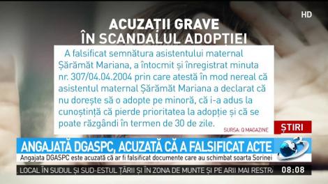 Bombă &icirc;n dosarul de adopţie al Sorinei